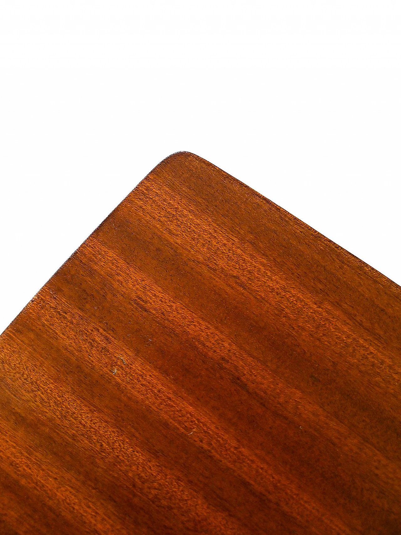 Scandinavian mahogany bedside table with brass details, 1960s 5