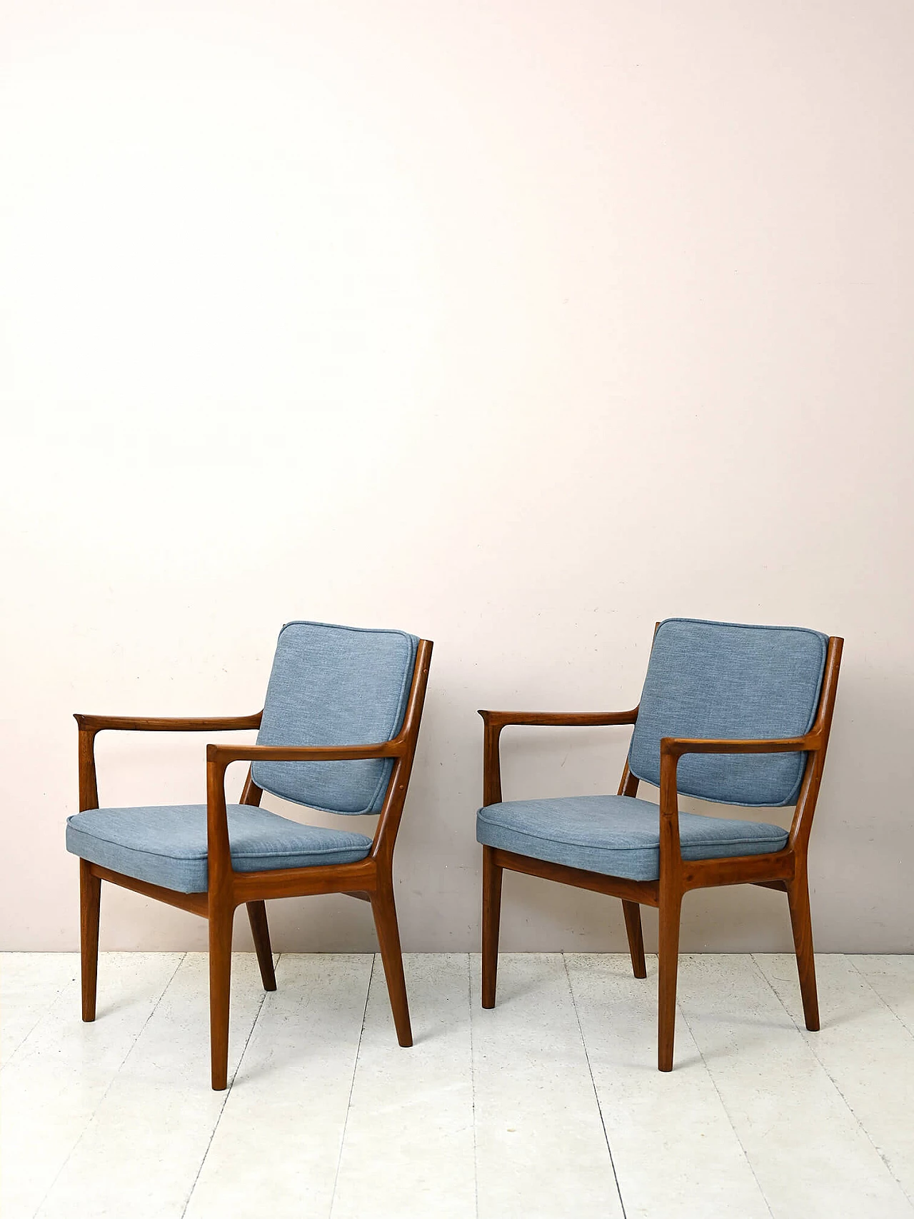 Pair of armchairs by Karl-Erik Ekselius for JOC Möbel AB Vetlanda, 1960s 4