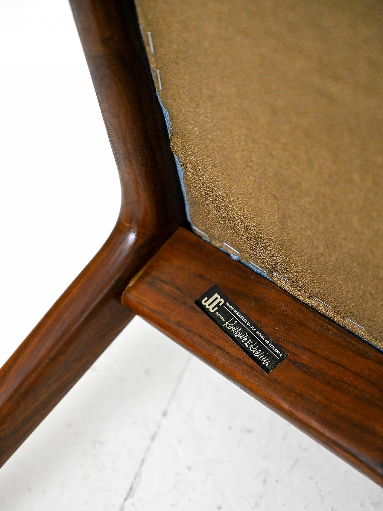 Pair of armchairs by Karl-Erik Ekselius for JOC Möbel AB Vetlanda, 1960s 10