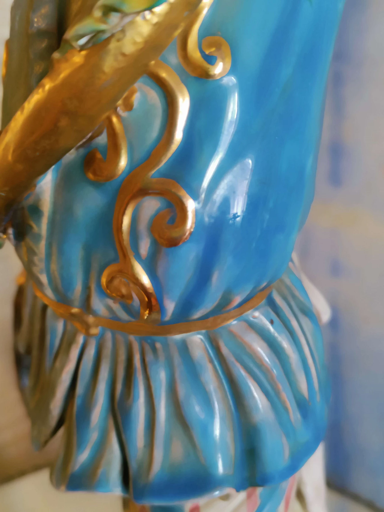 Lampada da terra con Moro Veneziano in porcellana di G. Danti, inizio '900 3