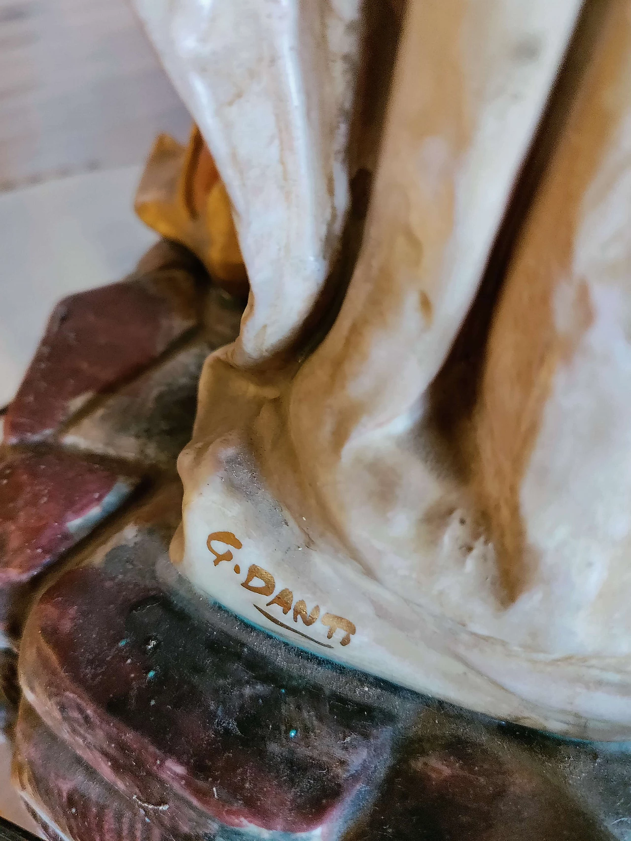 Lampada da terra con Moro Veneziano in porcellana di G. Danti, inizio '900 4