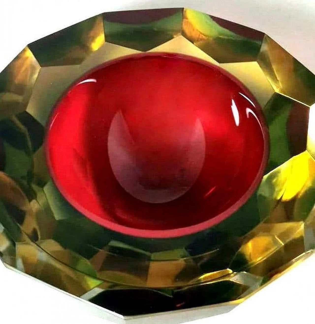 Mandruzzato-style submerged Murano glass ashtray, 1960s 7