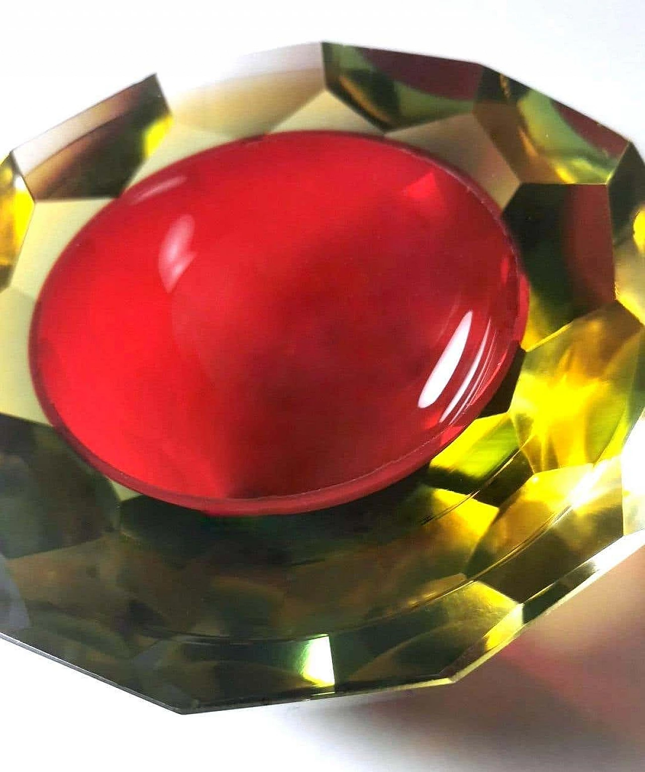 Mandruzzato-style submerged Murano glass ashtray, 1960s 8