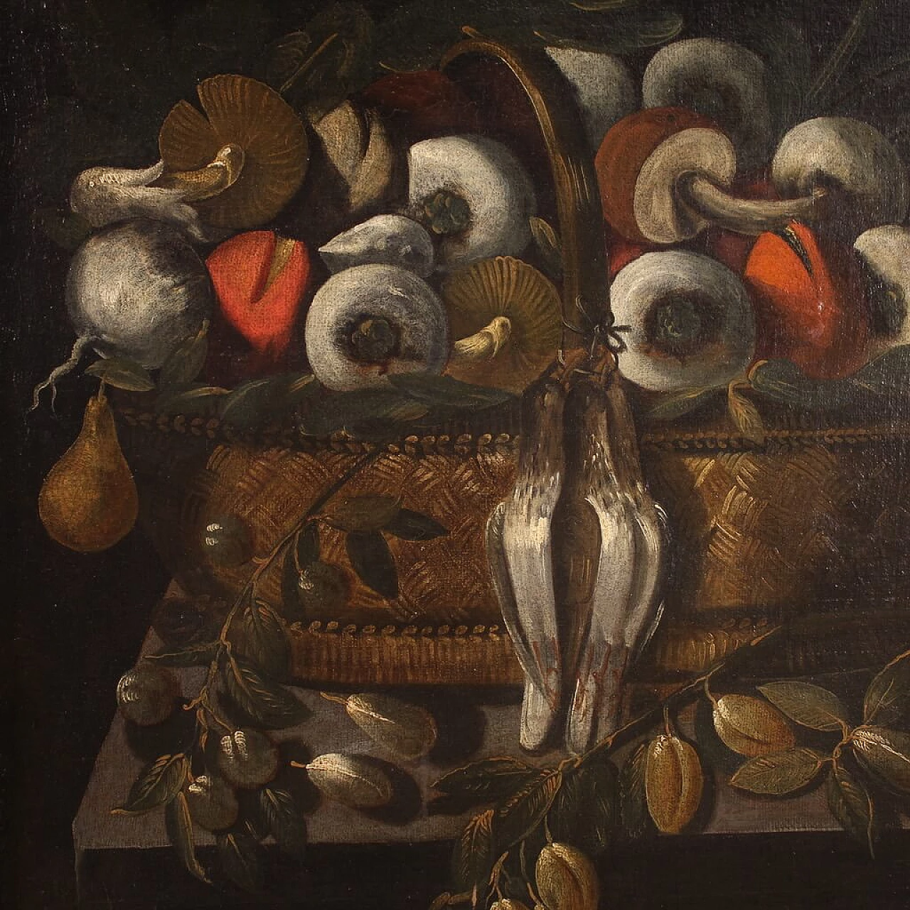 Still life with game, oil on canvas, 18th century 4