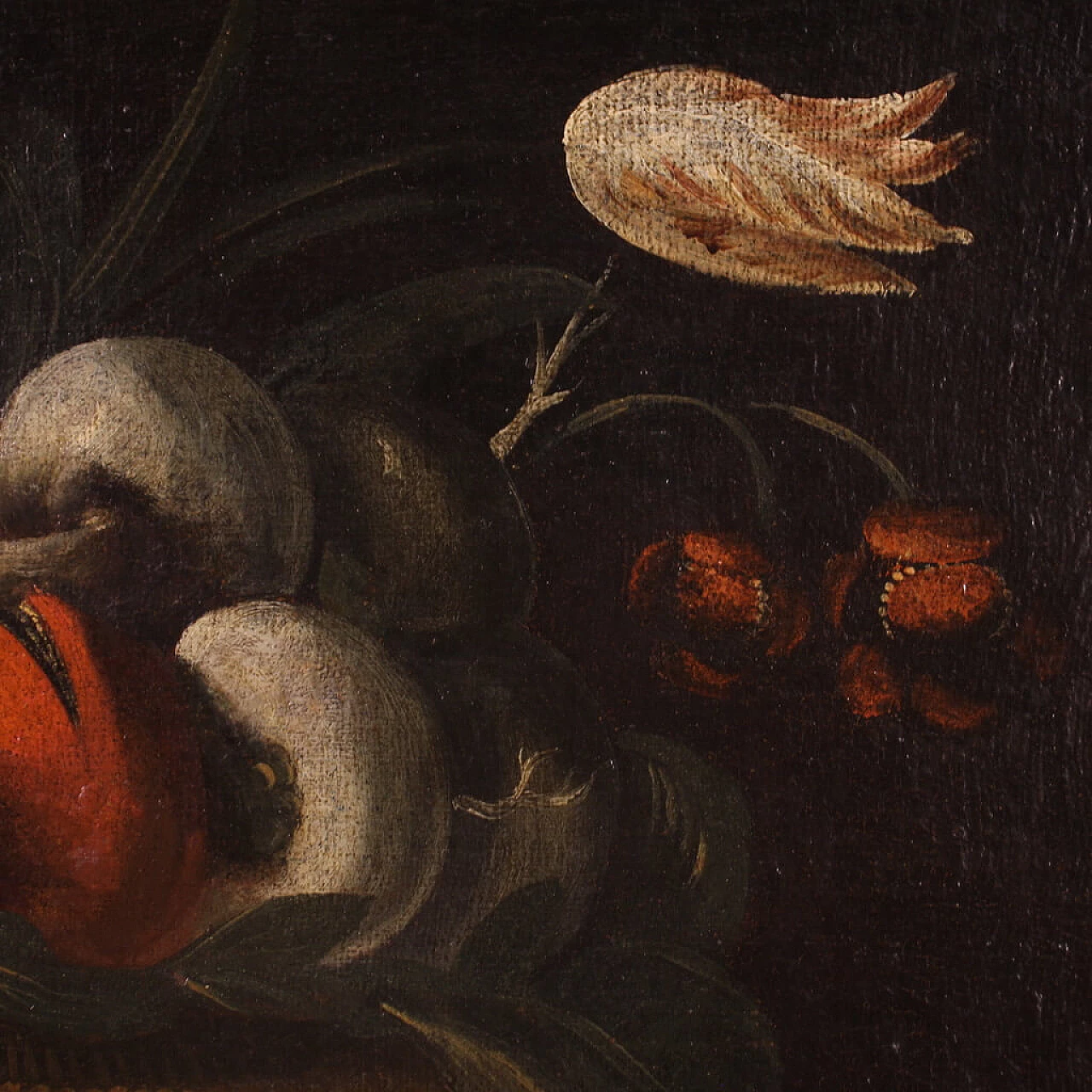 Still life with game, oil on canvas, 18th century 9