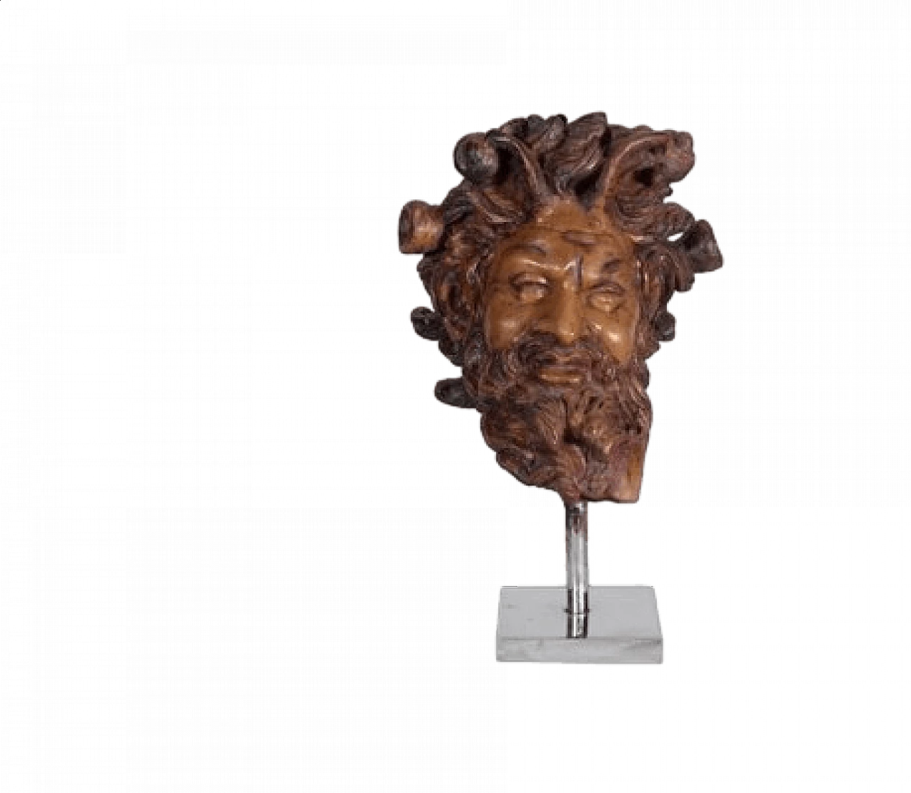 Statuetta di cera a forma di testa di fauno della Fonderia Chiurazzi, anni '90 6
