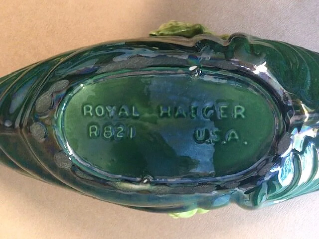 Glazed ceramic centerpiece by Royal Haeger U.S.A., 1950s 2