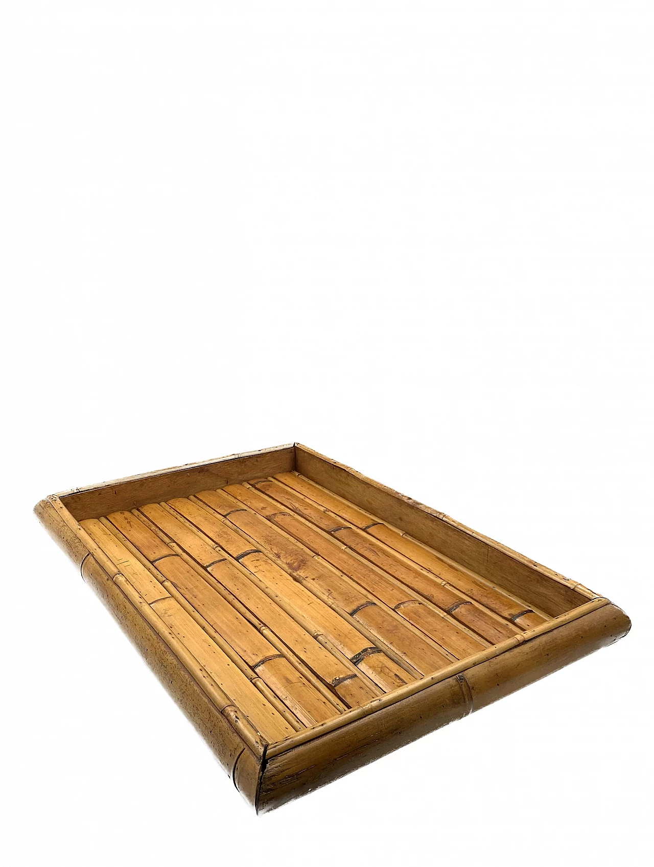 Rectangular bamboo tray, 1970s 16