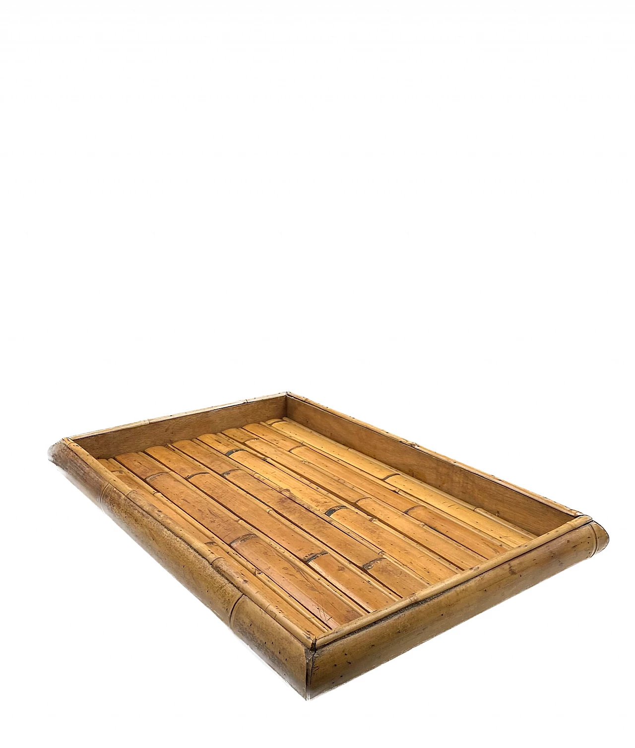 Rectangular bamboo tray, 1970s 17
