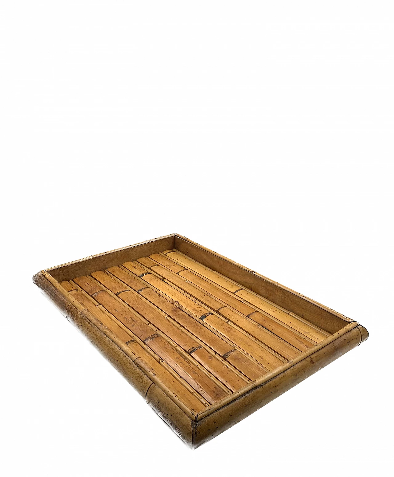 Rectangular bamboo tray, 1970s 18