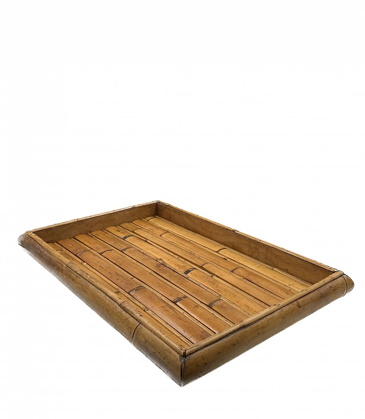 Rectangular bamboo tray, 1970s 19