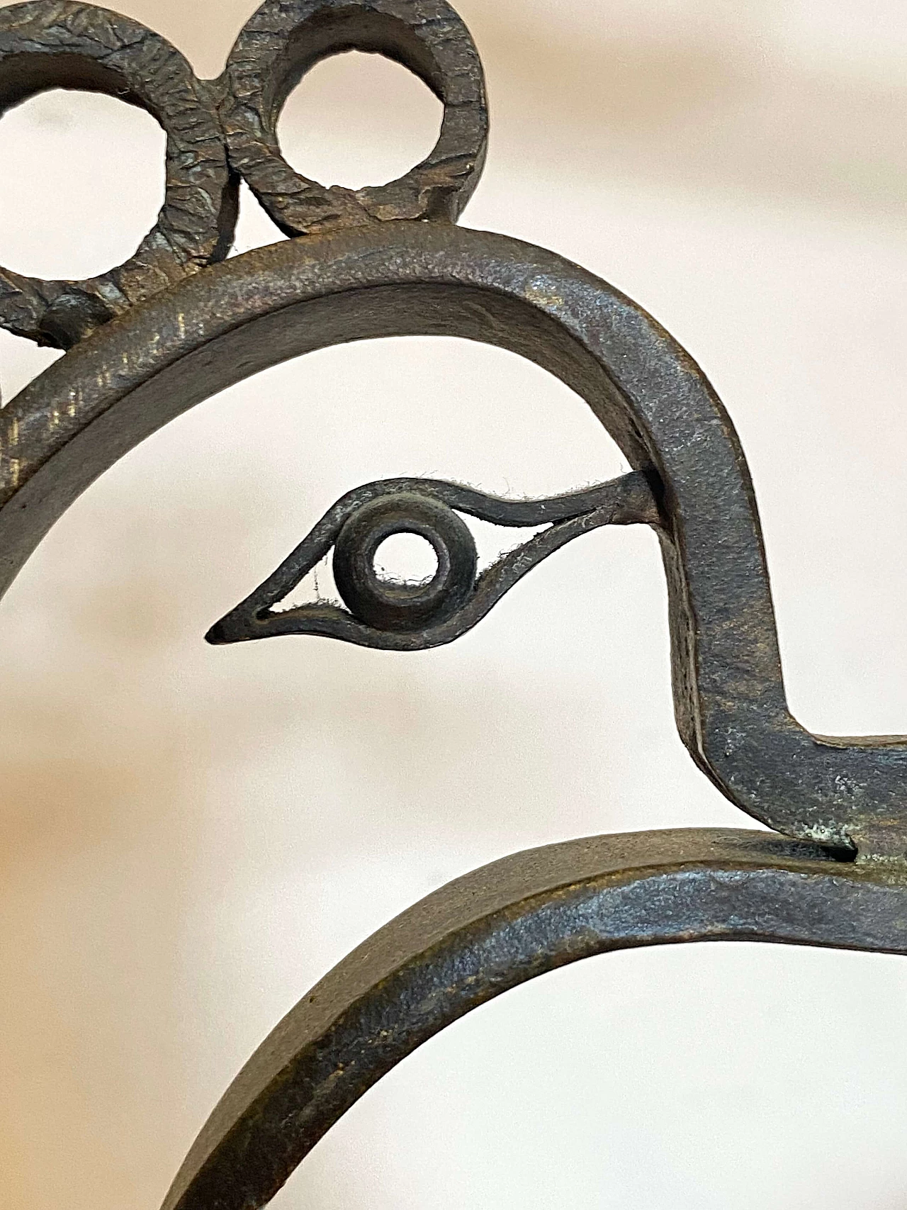 Cancello in ferro battuto, anni '70 6