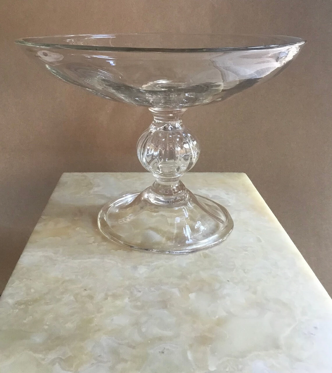 Blown glass riser, 19th century 1