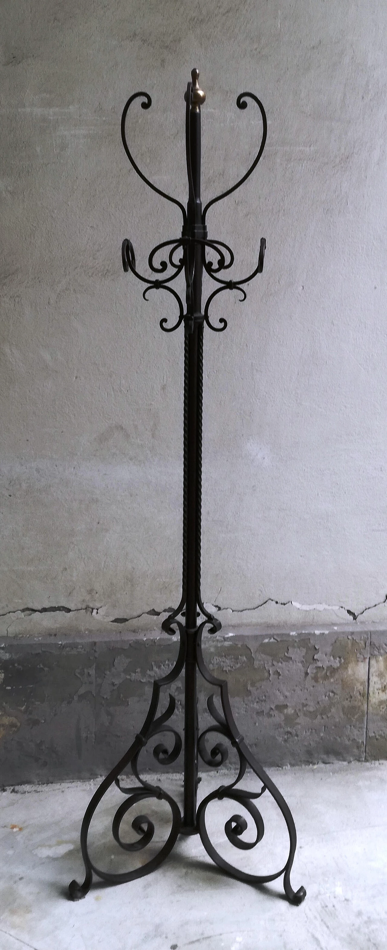 Wrought iron coat stand, 1920s 1
