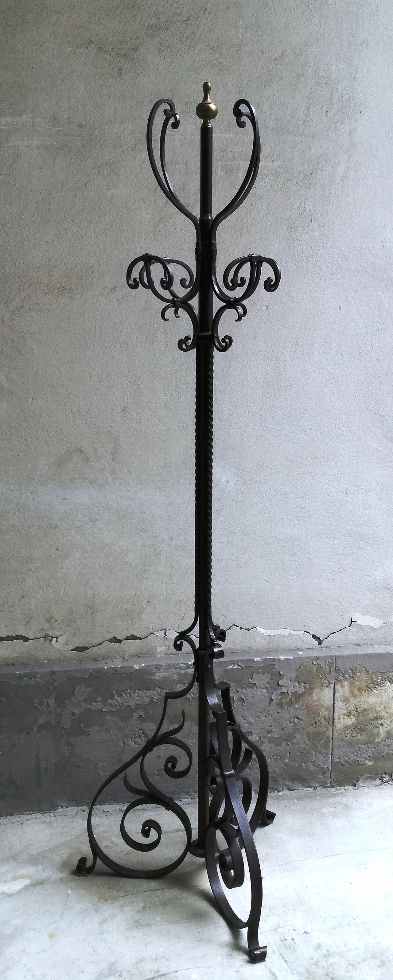 Wrought iron coat stand, 1920s 2