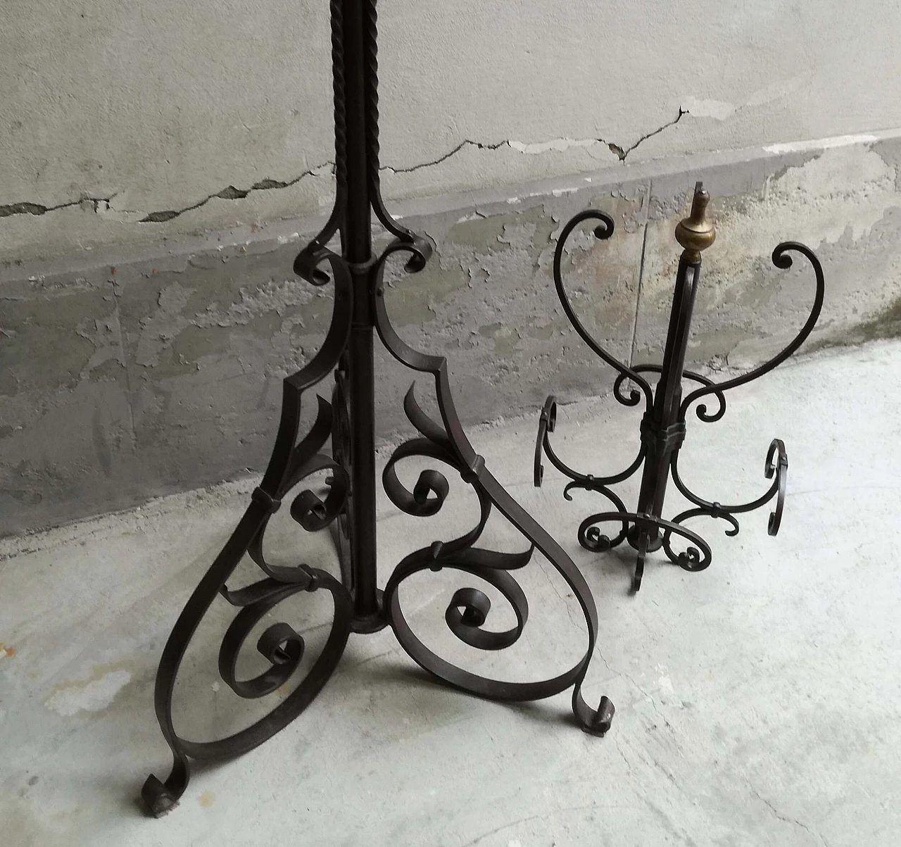 Wrought iron coat stand, 1920s 9