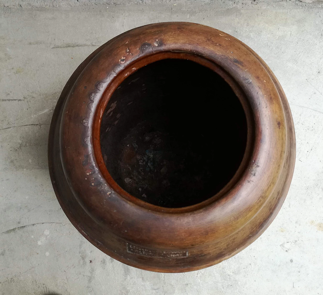 Orcio da olio in cotto toscano, anni '40 3