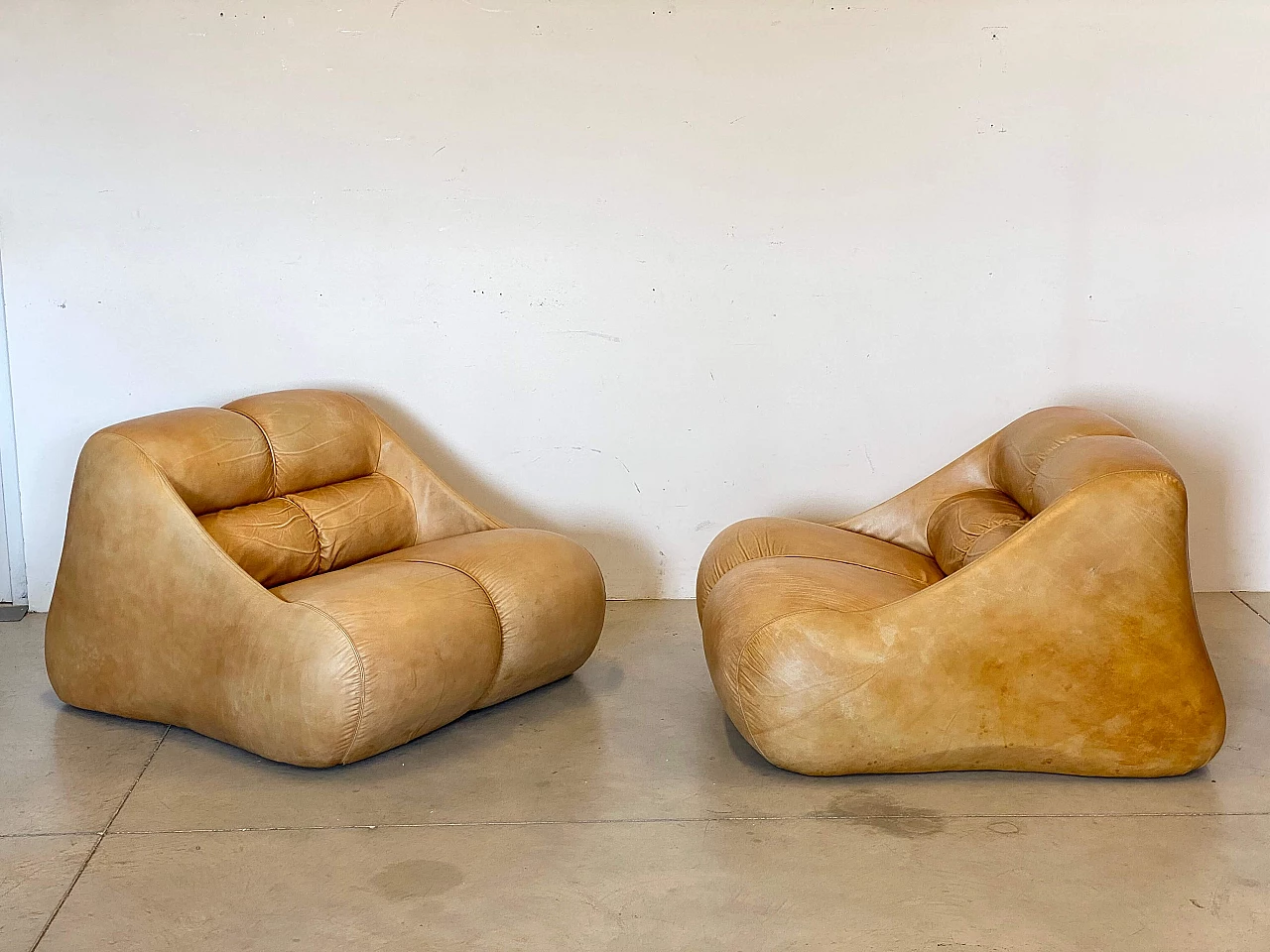 Pair of Ciuingam armchairs by De Pas, D'Urbino and Lomazzi for BBB, 1960s 6