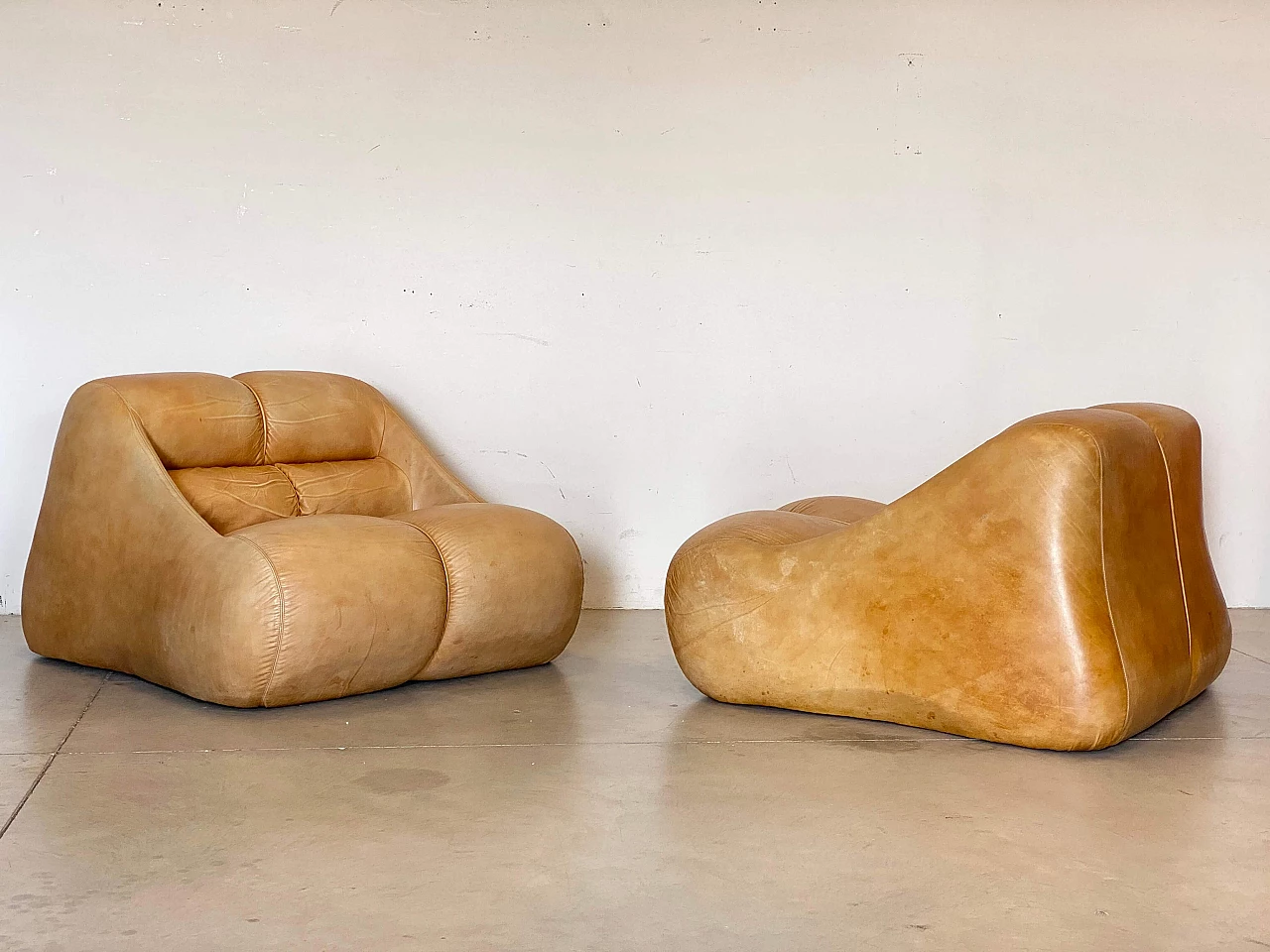 Pair of Ciuingam armchairs by De Pas, D'Urbino and Lomazzi for BBB, 1960s 7