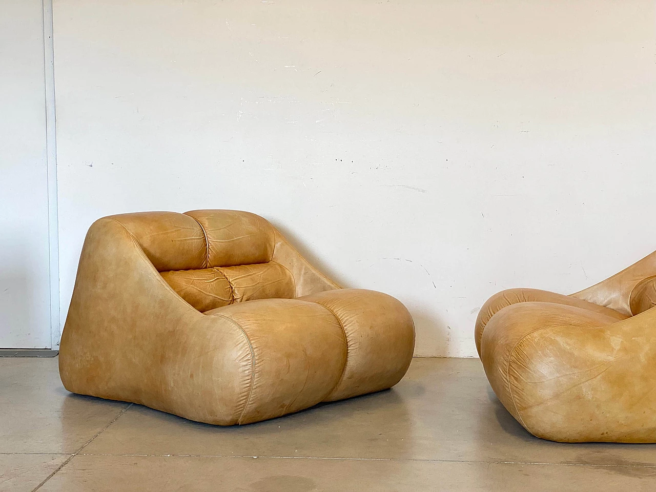Pair of Ciuingam armchairs by De Pas, D'Urbino and Lomazzi for BBB, 1960s 9