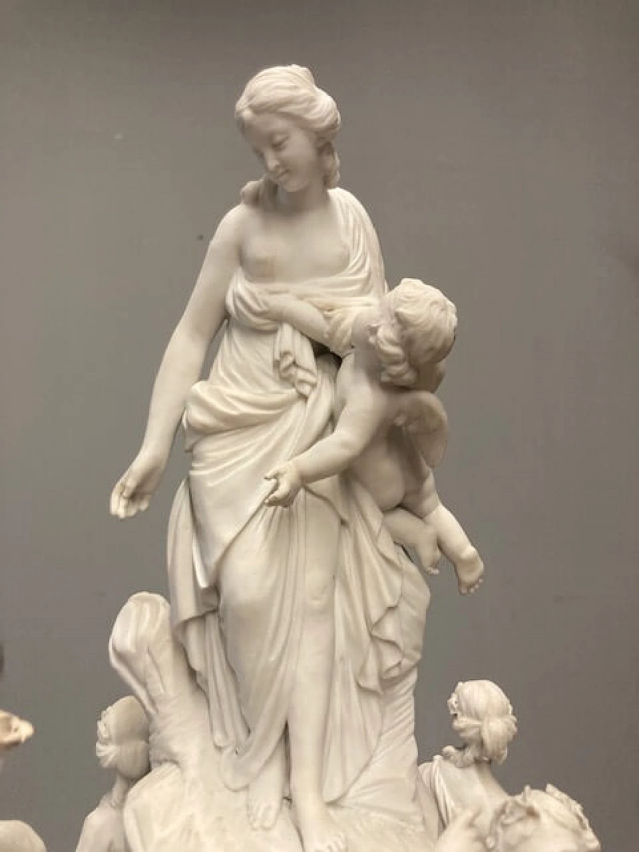 Gruppo scultoreo in porcellana Biscuit di Ginori, metà '800 3