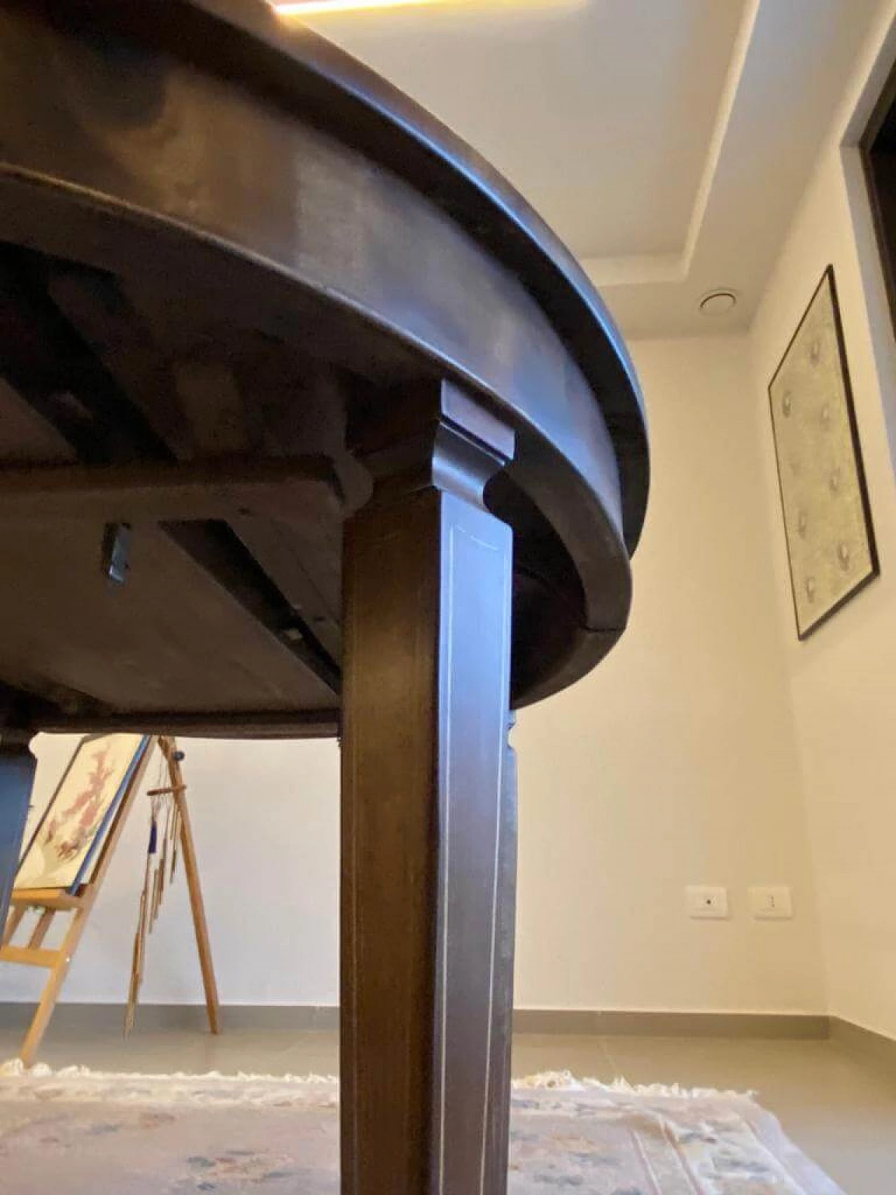 Tavolo ovale allungabile in legno, '800 5