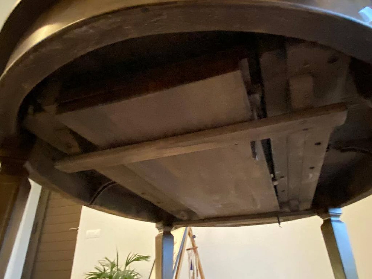 Tavolo ovale allungabile in legno, '800 7