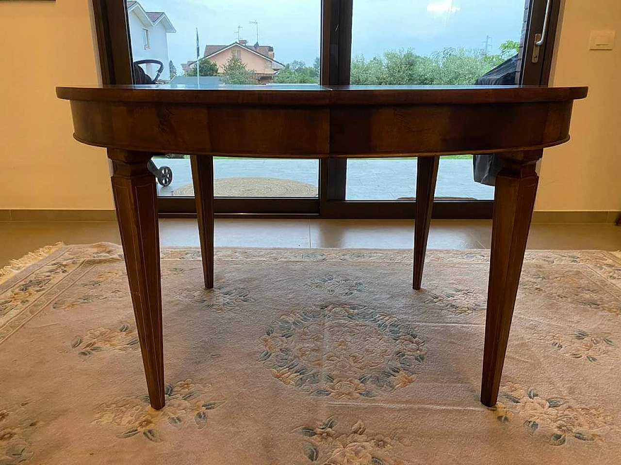 Tavolo ovale allungabile in legno, '800 13