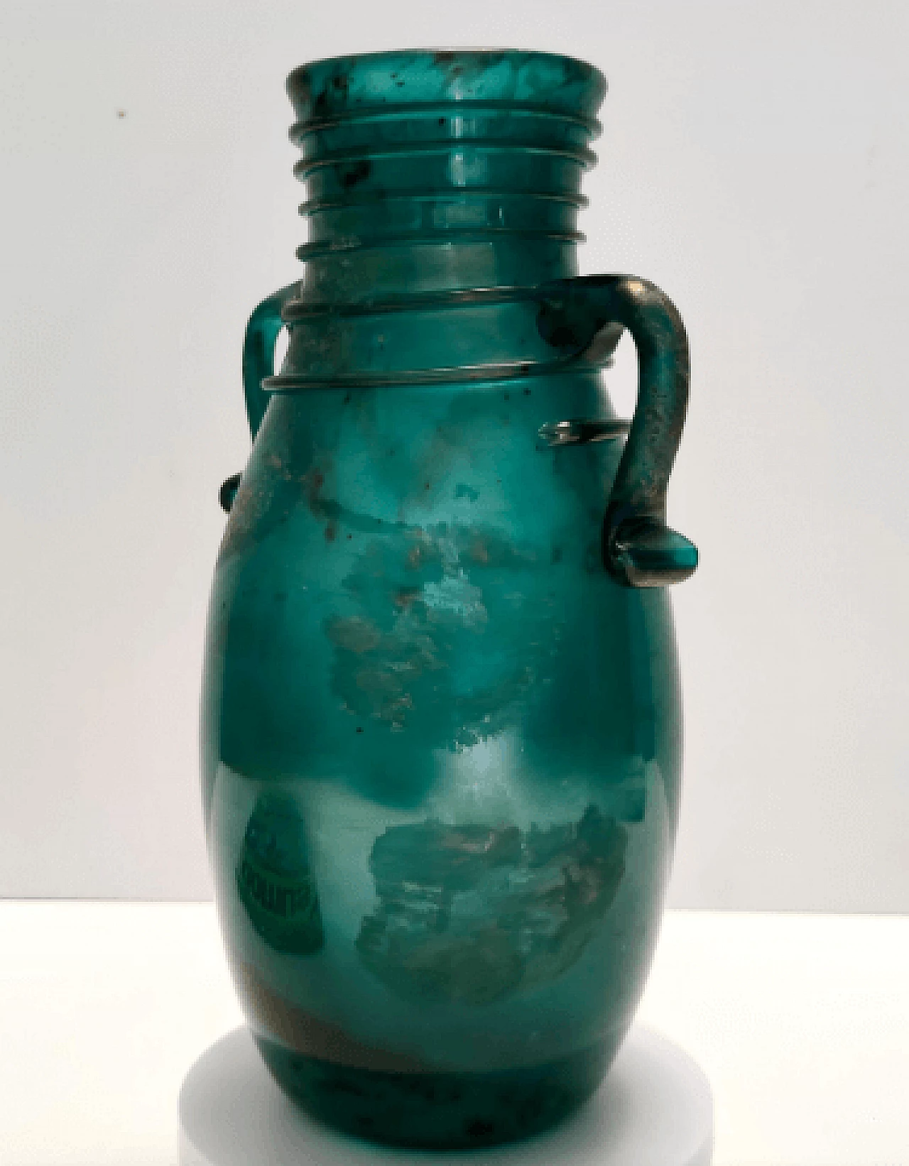 Vaso in vetro scavo attribuito a Seguso, anni '50 5