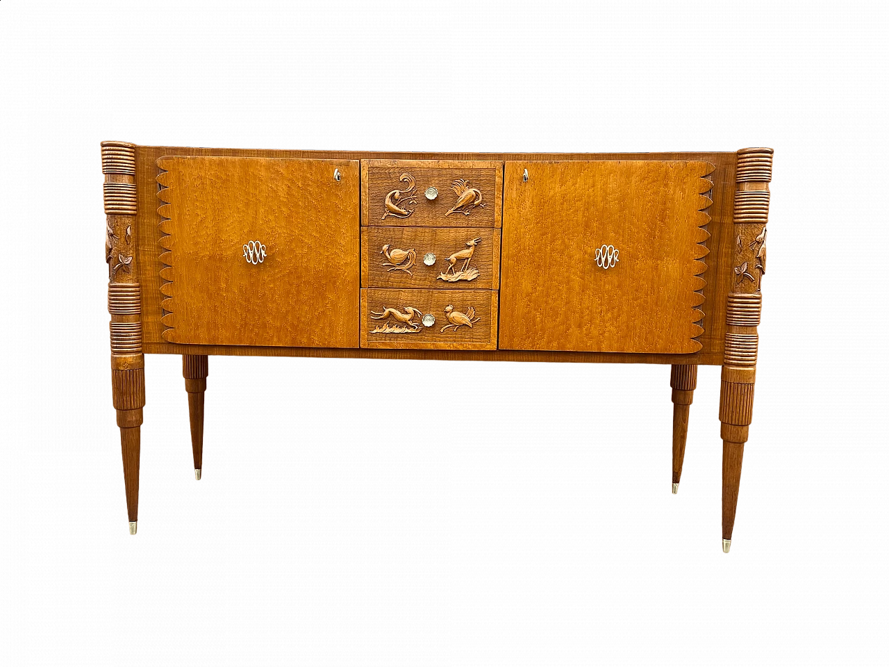 Wood and metal sideboard by Pierluigi Colli, 1950s 12