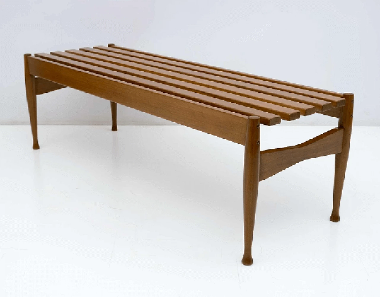 Walnut bench by Gio Ponti for Fratelli Reguitti, 1950s 2