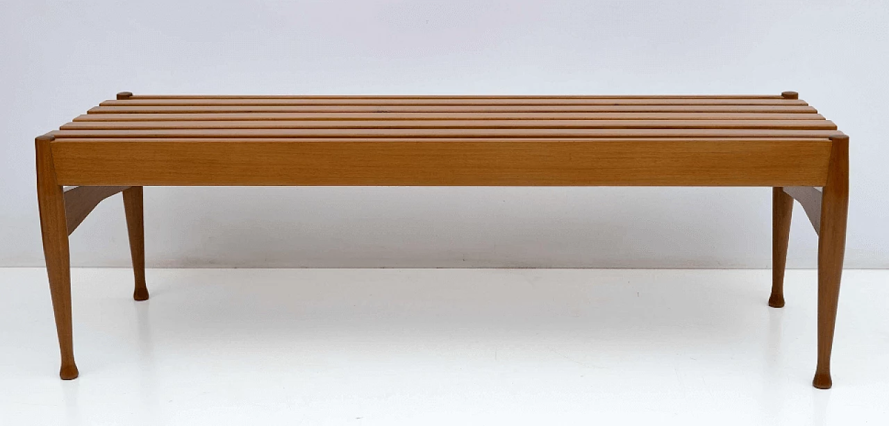 Walnut bench by Gio Ponti for Fratelli Reguitti, 1950s 3