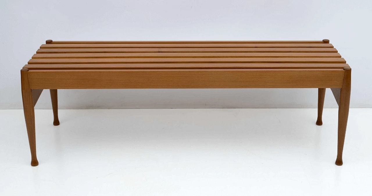 Walnut bench by Gio Ponti for Fratelli Reguitti, 1950s 5