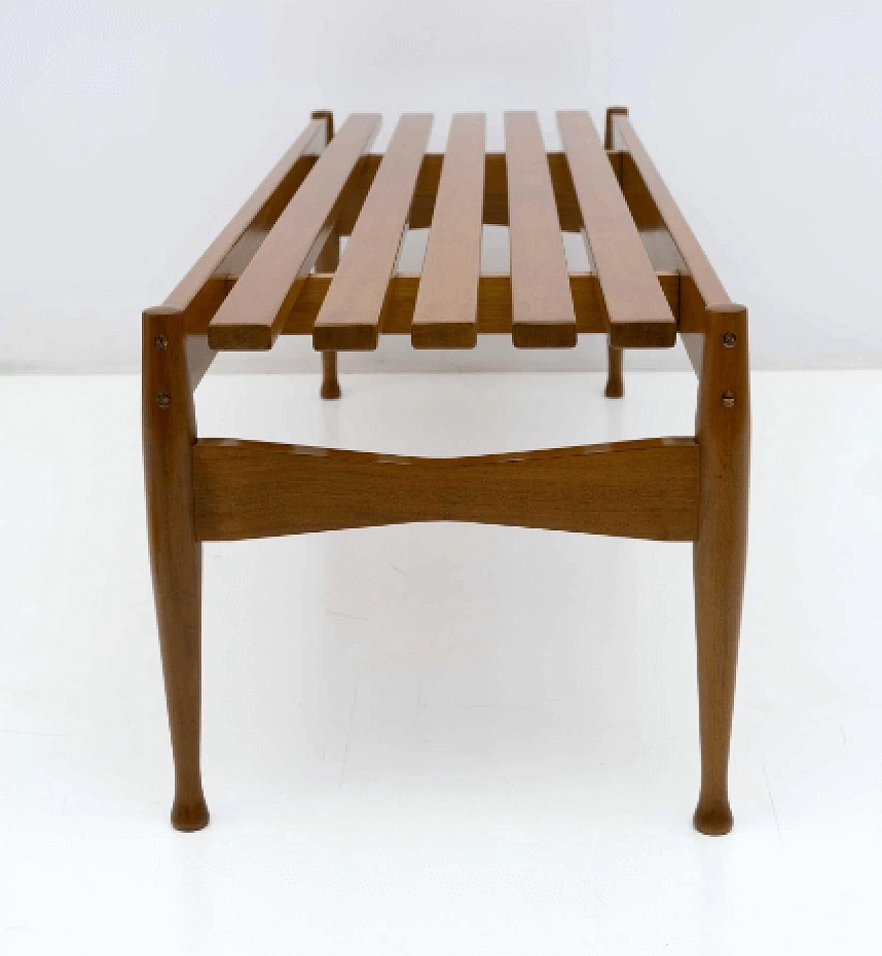 Walnut bench by Gio Ponti for Fratelli Reguitti, 1950s 7