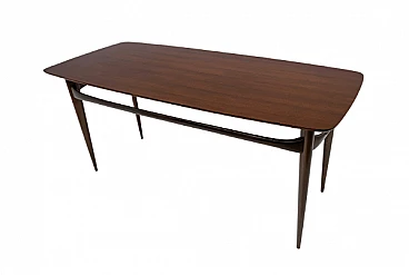 Mahogany table by Silvio Cavatorta, 1960s