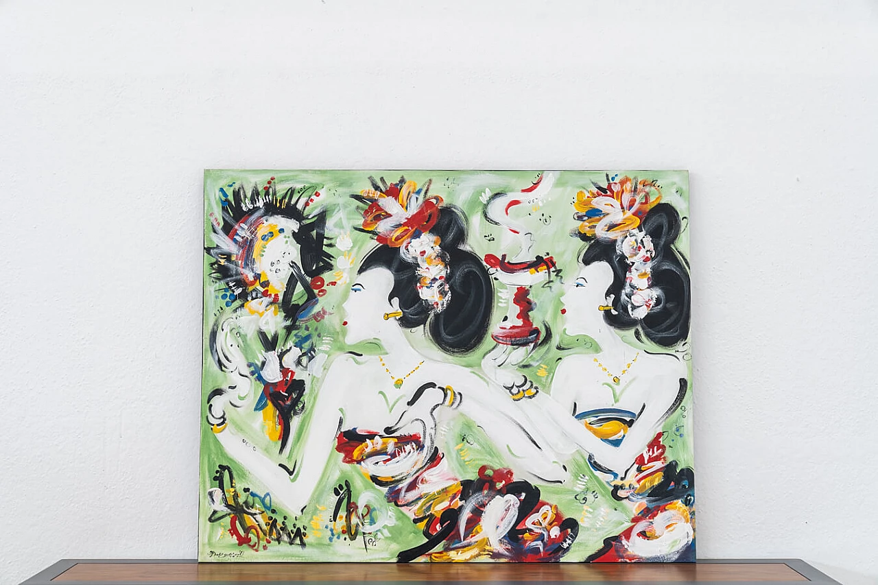 Japanese geisha painting, 2000s 1