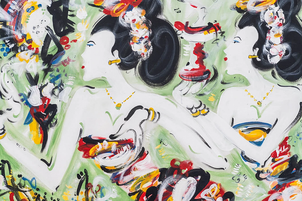 Japanese geisha painting, 2000s 2