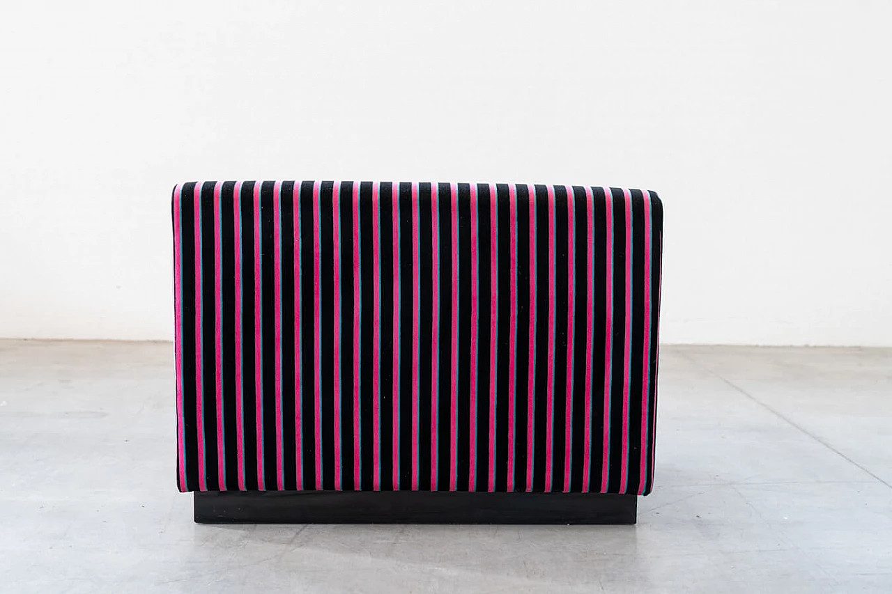 Striped fabric and plastic sofa with 13 modules by Cestari, 1990s 51