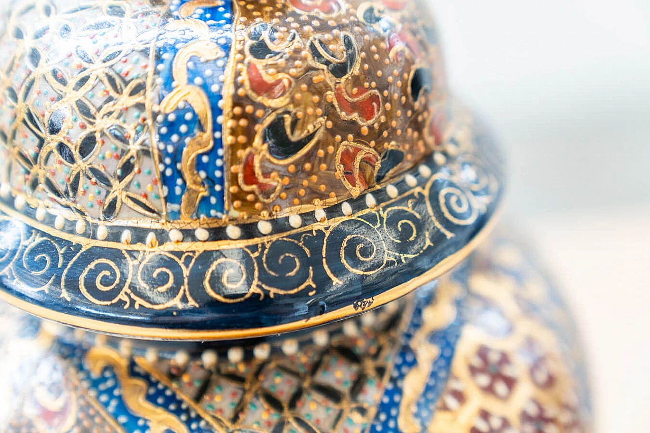 Hand-painted oriental ceramic vase, 1960s 1383539