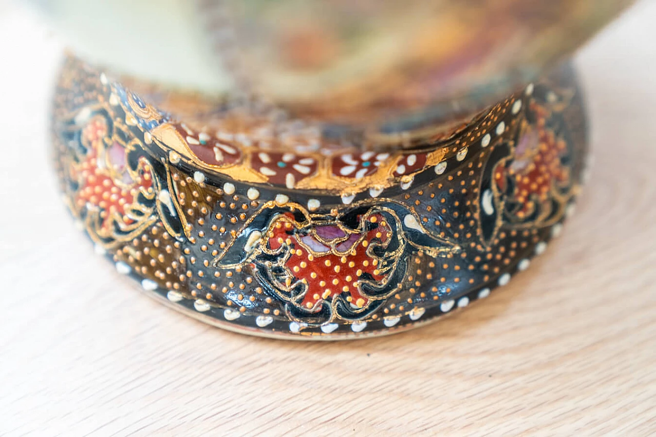 Hand-painted oriental ceramic vase, 1960s 1383544