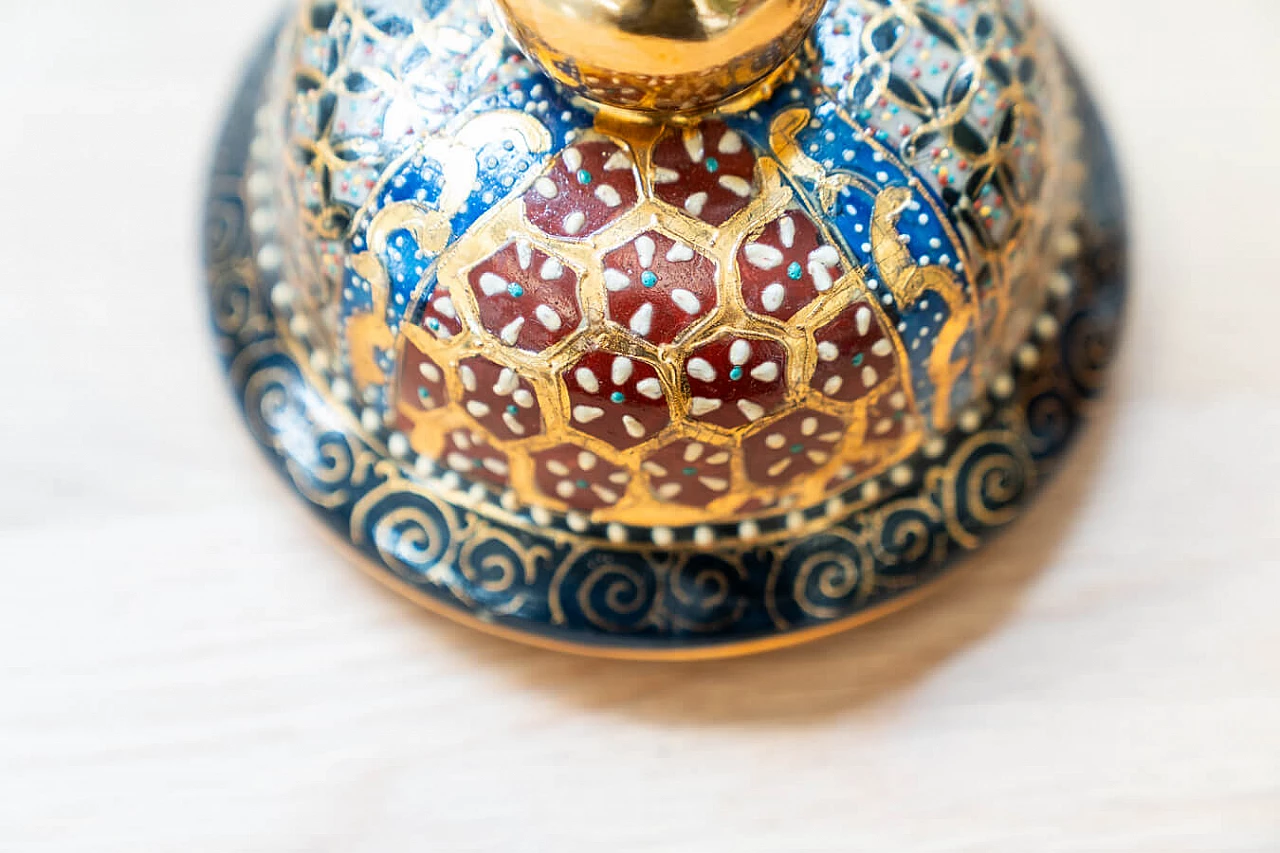 Hand-painted oriental ceramic vase, 1960s 1383546