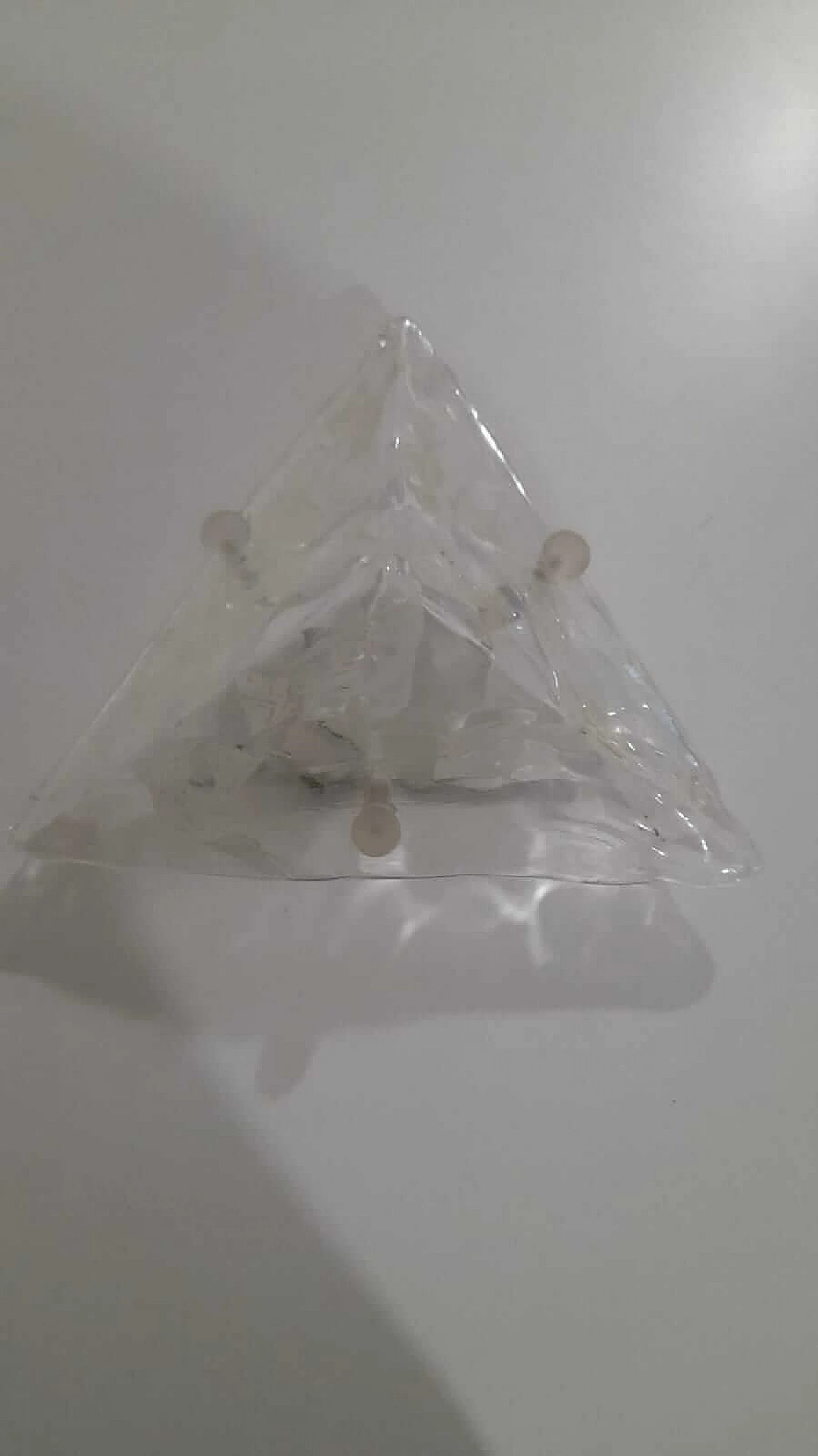 3 Murano glass pyramid wall sconces by Sylcom, 1990s 4