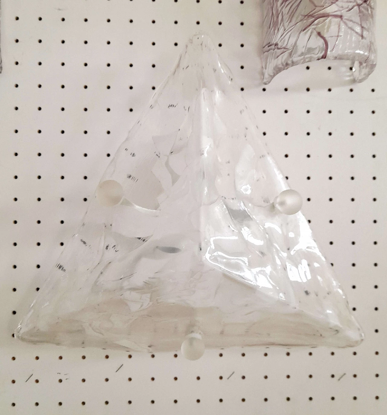 3 Murano glass pyramid wall sconces by Sylcom, 1990s 5