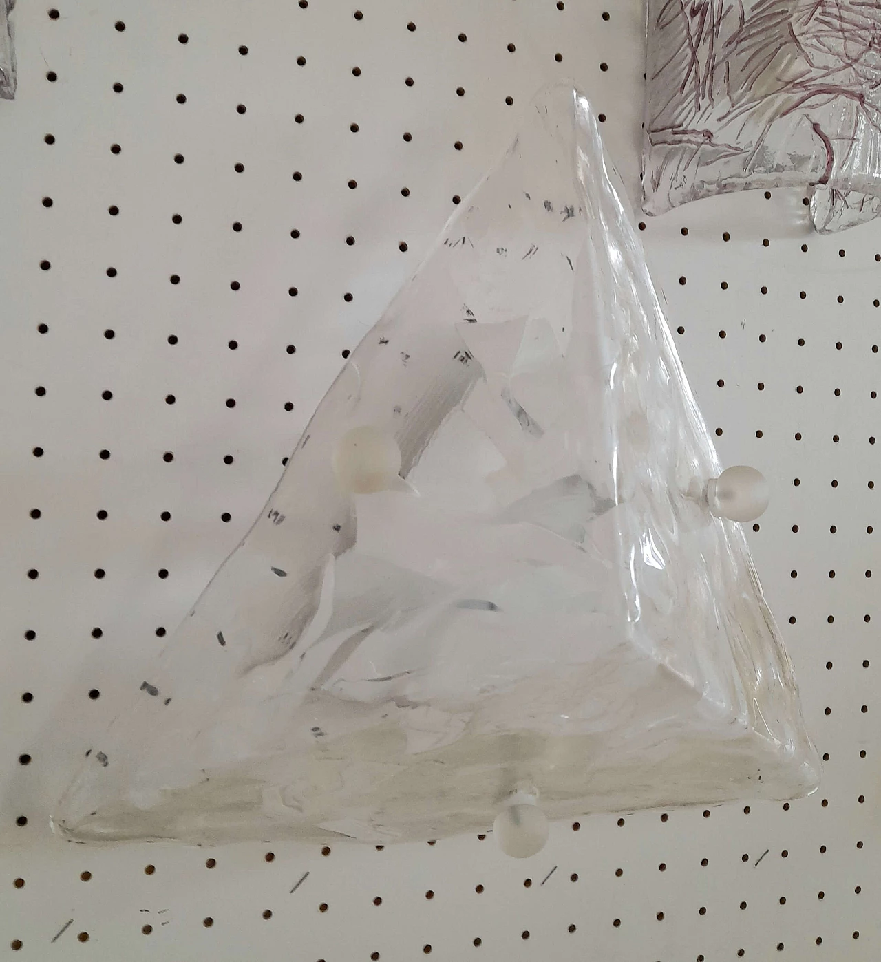 3 Murano glass pyramid wall sconces by Sylcom, 1990s 6