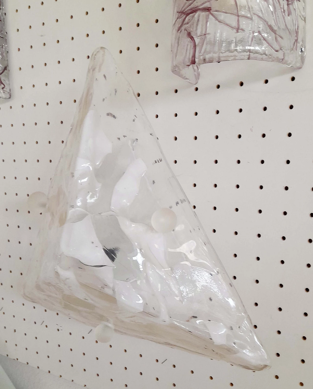 3 Murano glass pyramid wall sconces by Sylcom, 1990s 7