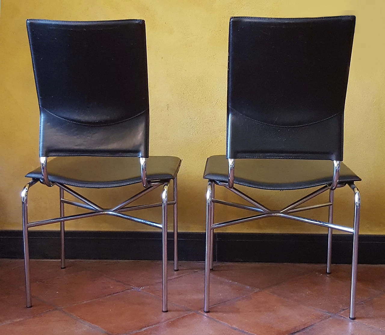 4 Larius chairs by Ross Littell for Matteograssi, 1980s 2