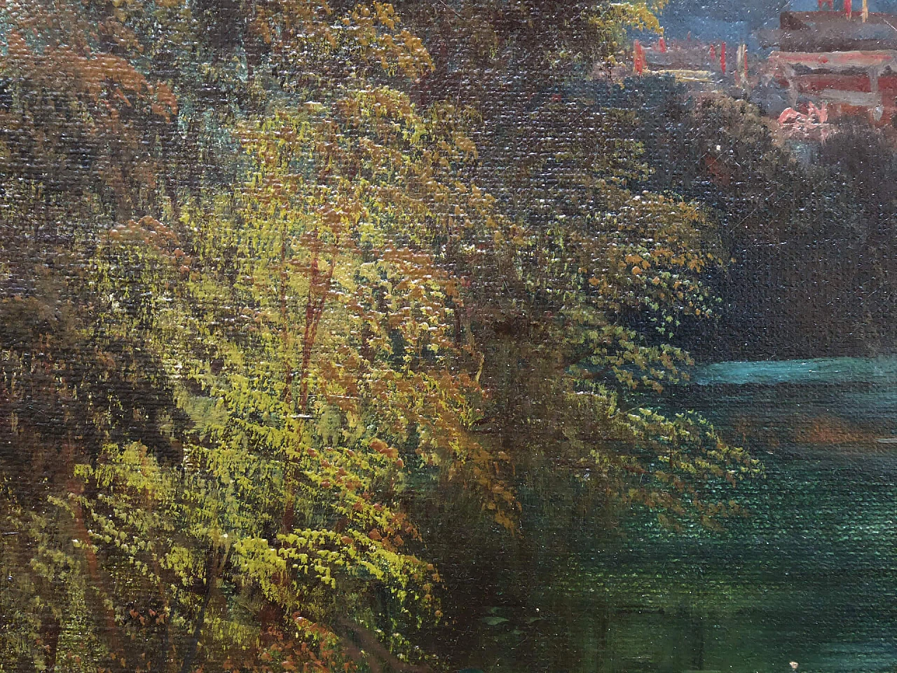 J. B. Allen, View with Windsor Castle, oil on canvas, first half 19th century 2