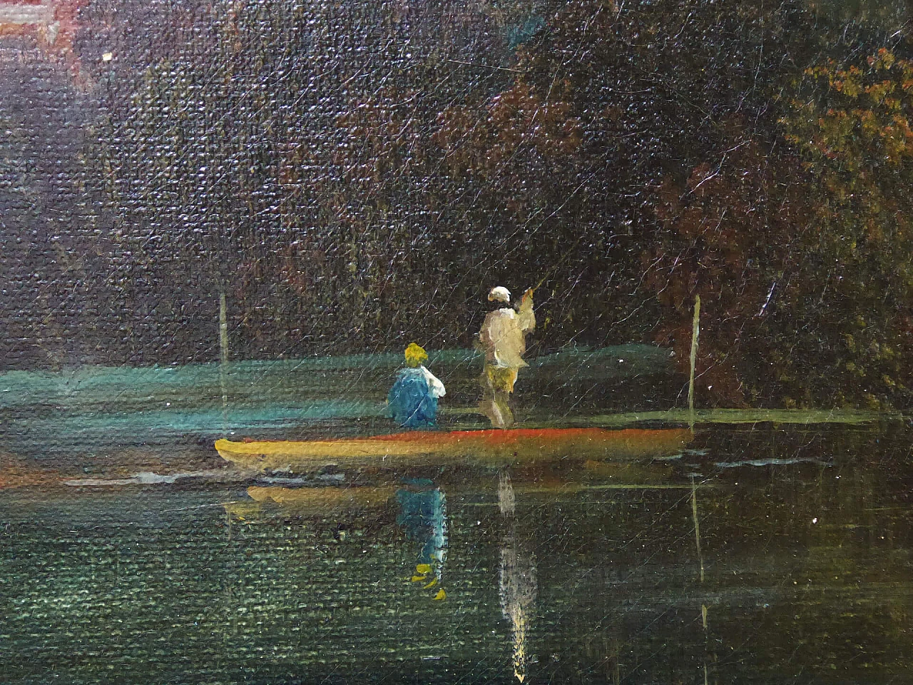 J. B. Allen, View with Windsor Castle, oil on canvas, first half 19th century 3