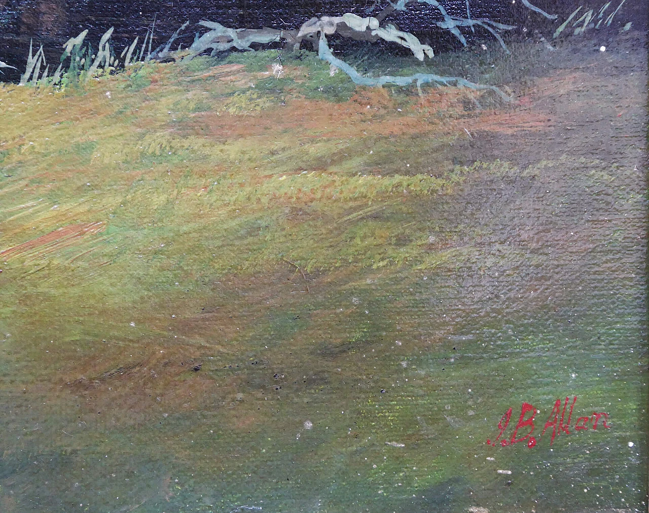 J. B. Allen, View with Windsor Castle, oil on canvas, first half 19th century 4