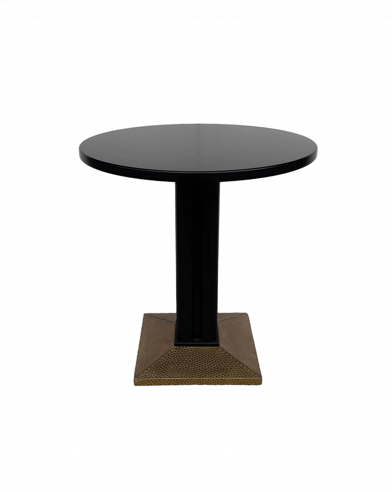 Wood and brass coffee table in the style of Josef Hoffmann for Thonet 11
